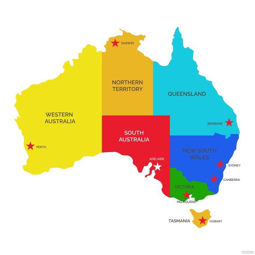 Free Transparent Australia Map Vector 01 1